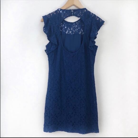 NWT Jack by BB Dakota Lace Sheath Dress in blue M - Picture 4 of 8